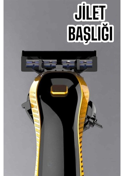 Wizard Jilet Başlıklı Tıraş Makine Sinek Kaydı Tıraş Seyahat Tipi Suya Dalı