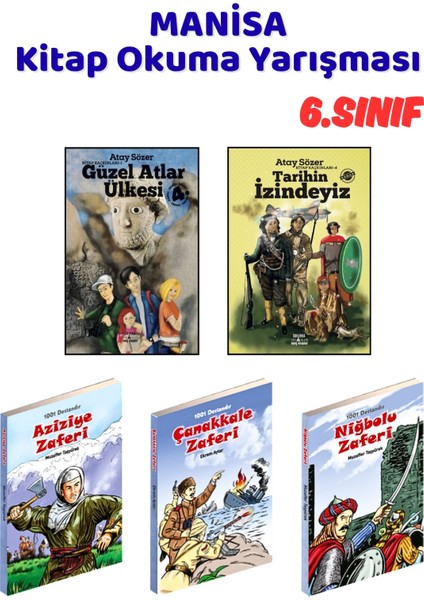 Manisa Kitap Okuma Yarışması 6.sınıf Kitapları, 5 Kitap Set, 6.sınıf Masal Öykü