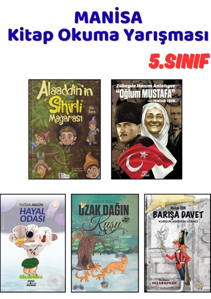 Manisa Kitap Okuma Yarışması 5.sınıf Kitapları, 5 Kitap Set, 5.sınıf Masal Öykü