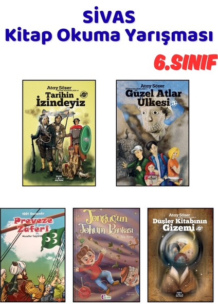 Sivas Kitap Okuma Yarışması 6.sınıf Kitapları, 5 Kitap Set, 6.sınıf Masal Öykü