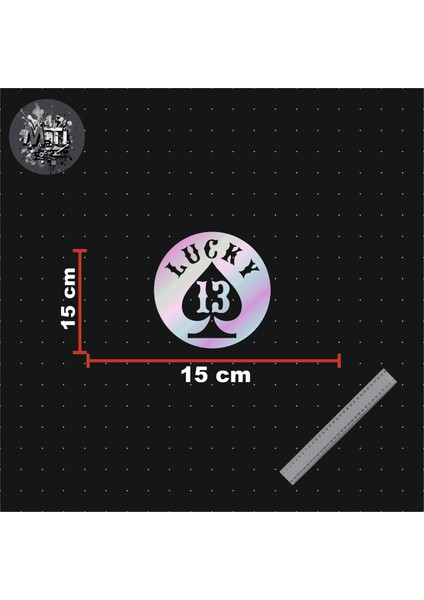 Lucky Sticker 15X15CM Yazı Jdm Araba-Moto-Laptop Cam Etiket Hologram Sticker Etiket fiyatları