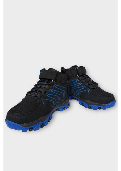 Çocuk Cırtlı Bağcık Detaylı Su ve Soğuk Geçirmez Bot Siyah - Saks fırsatları