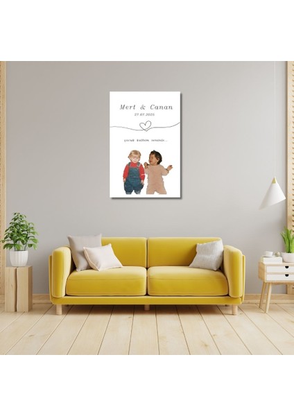 Kişiye Özel Çocukluk Fotoğrafı Birleştirme Posteri – Düğün, Anı ve Hediye- Çerçevesiz fiyatları