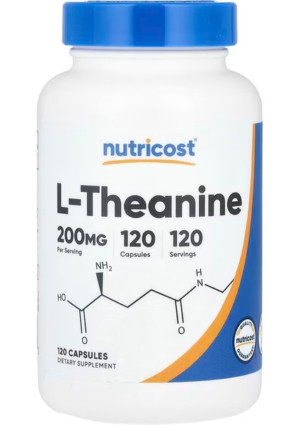 cost L-Theanine Brain & Cognitive 200MG 120 Capsules Double Strength