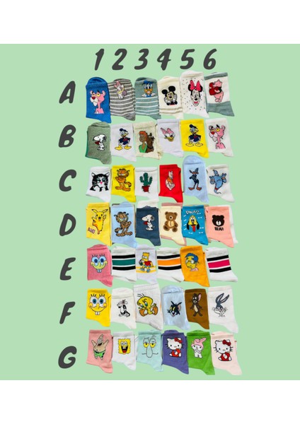 Seç Beğen Kendi 10'lu Setini Oluştur Pamuklu Kolej Çorap