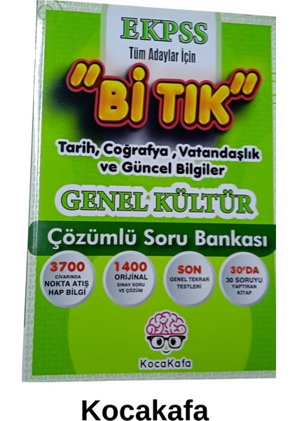 Ekpss "bi Tık Genel Kültür Soru Bankası" Tüm Adaylar Için