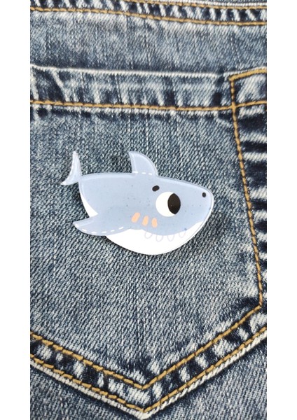 Kawaii Köpekbalığı Rozet Kawaii Rozet Kawaii Hediye Sevimli Hayvan Hediye Pin Broş