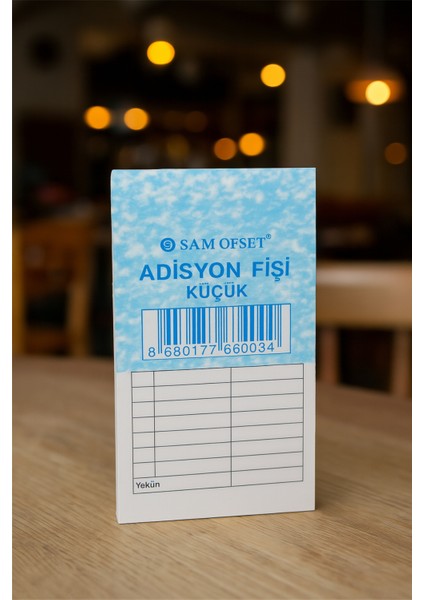 Sam Adisyon Bilgi Fişi, Adisyon Defteri Ölçüsü: 7X15 Cm. 100 Yapraklı, Numaralı 3 Cilt indirimleri
