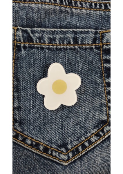 Kawaii Çiçek Rozet Kawaii Rozet Kawaii Hediye Pin Kadın Broş Çanta Süsü