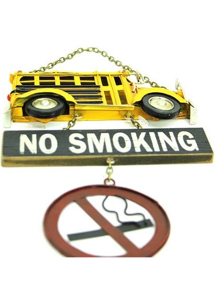 Dekoratif Metal Kapı Yazısı Okul Otobüsü Vintage Hediyelik modelleri