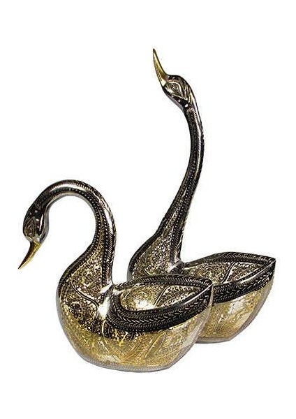 Ördek 2'li Set Biblo Dekoratif Hediyelik