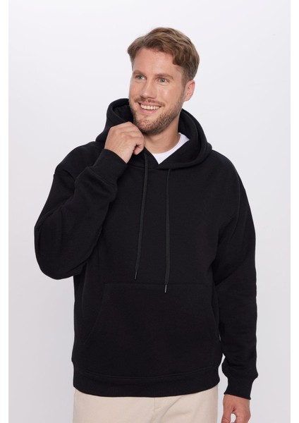 Unisex Kapüşonlu Kanguru Cep Sweatshirt