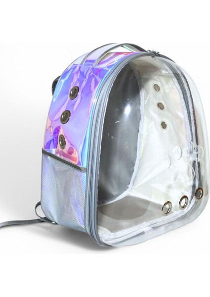 Şeffaf Hologramlı Astronot Kedi ve Köpek Taşıma Çantası, Beyaz Renginde, Hafif ve Şık. fiyatları