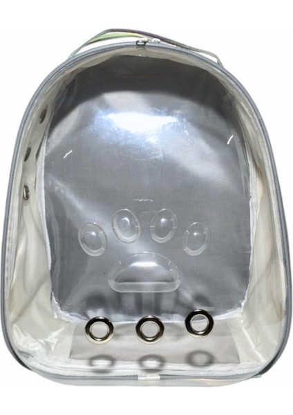 Şeffaf Hologramlı Astronot Kedi ve Köpek Taşıma Çantası, Beyaz Renginde, Hafif ve Şık. fırsatları