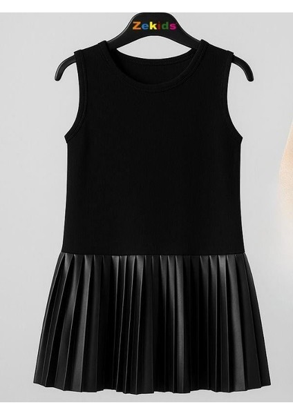 Kız Çocuk Sweatshirt ve Pilise Detaylı Iç Elbise 2'li Takım indirimleri