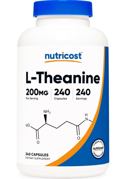 cost L-Theanine Brain & Cognitive Double Strength 200MG 240 Caps