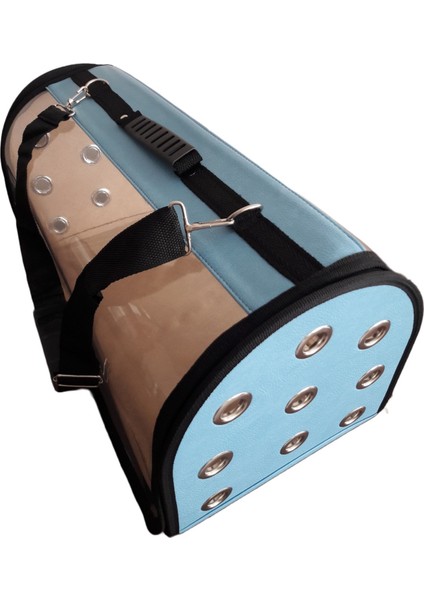 Şeffaf Köpek ve Kedi Taşıma Çantası, Açık Mavi, 12'li Stick ile Güvenli Taşıma fiyatları