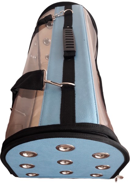 Şeffaf Köpek ve Kedi Taşıma Çantası, Açık Mavi, 12'li Stick ile Güvenli Taşıma fırsatları