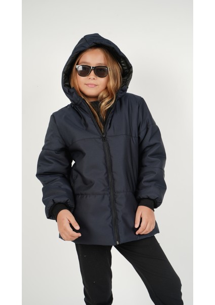 Kız Çocuk Su ve Rüzgar Geçirmez Içi Wersoftlu Kapüşonlu Mont fiyatları