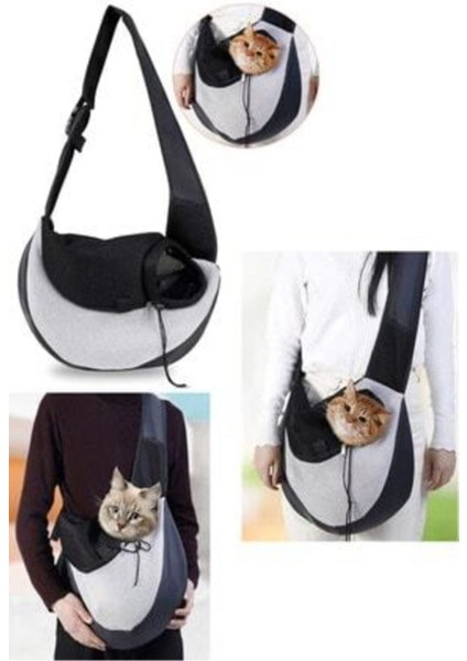 3-5 kg Büyük Çapraz Askılı Küçük Evcil Hayvan Taşıma Çantası, Beyaz, Hafif ve Kullanışlı