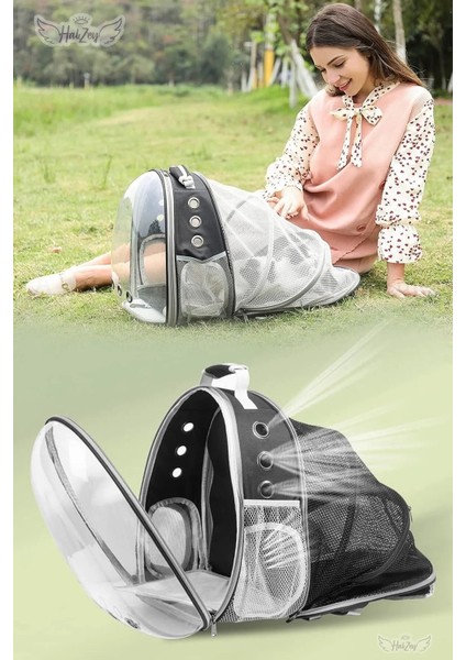 Açılabilir, Genişletilebilir, Şeffaf Evcil Hayvan Taşıma Çantası, Kedi ve Köpek Için modelleri