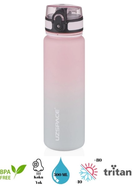 Uzspace Colorful Tritan Matara New Design- 500 Ml.