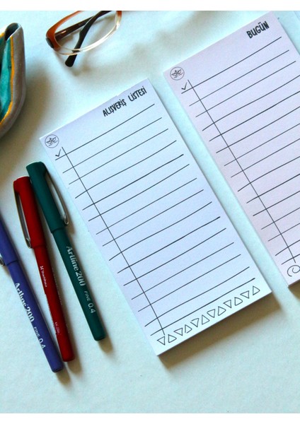 Mini Planners 3'lü Set | 9X18 cm | 5 Farklı Renk Seçeneği | Bugün, Bu Hafta, Alışveriş Listesi fiyatları