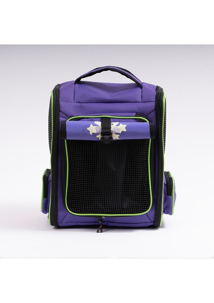 Mor Taşıma Çantası, Katlanabilir, Fileli, Yıkanabilir, Hafif ve Pratik Kullanım Sağlar.