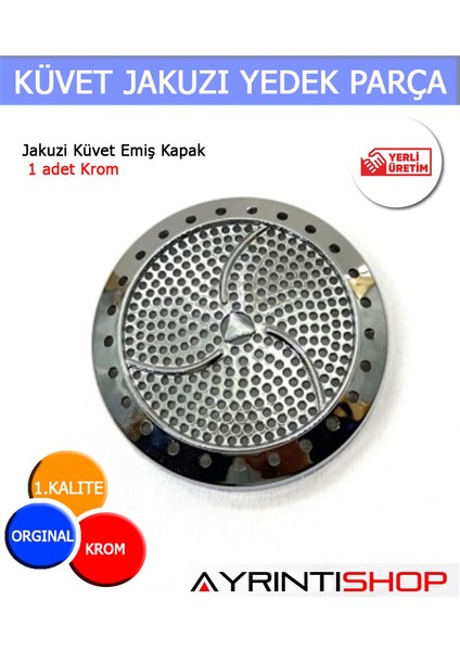 Ayrıntıshop Jakuzi Küvet Emiş Kapak 1 Adet