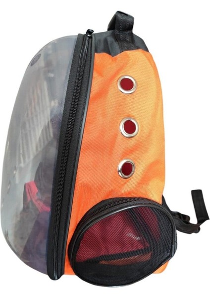 Turuncu Şeffaf Elastik Pvc Taşıma Çantası, Kedi ve Köpekler Için Ideal. modelleri
