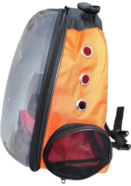 Turuncu Şeffaf Elastik Pvc Taşıma Çantası, Kedi ve Köpekler Için Ideal. fırsatları