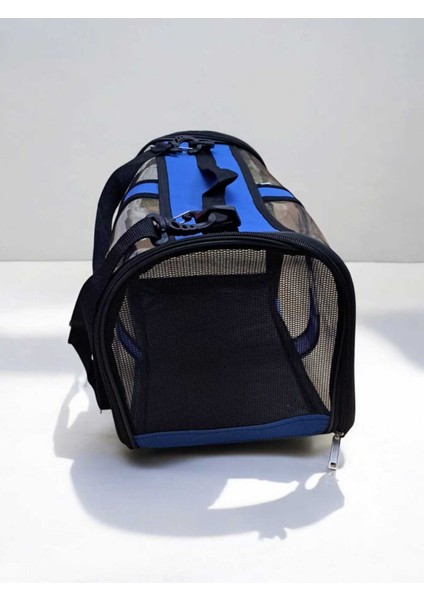 Mavi Renkli Evcil Hayvan Taşıma Çantası Sırt Çantası