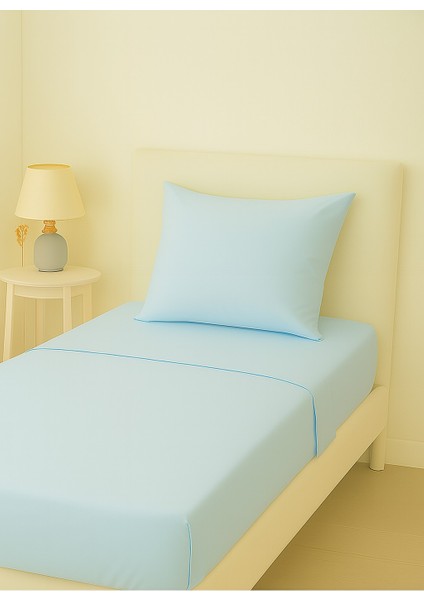 100*200 63 Tel Pamuklu Tek Kişilik Lastikli Çarşaf