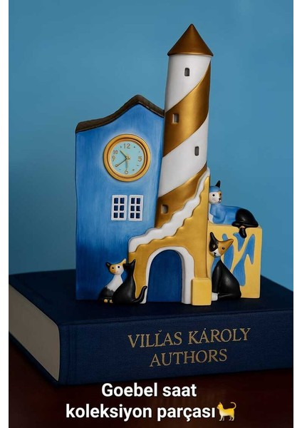 Rosina Wachtmeister Tarafından Clock Faro Giallo Cat House Goebel