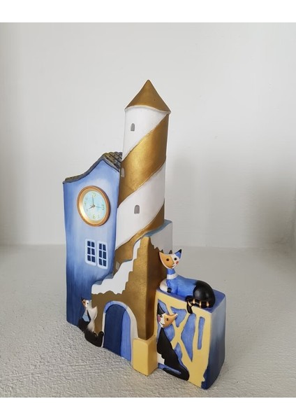 Rosina Wachtmeister Tarafından Clock Faro Giallo Cat House Goebel fiyatları