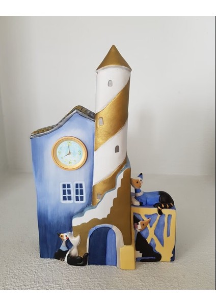 Rosina Wachtmeister Tarafından Clock Faro Giallo Cat House Goebel fırsatları