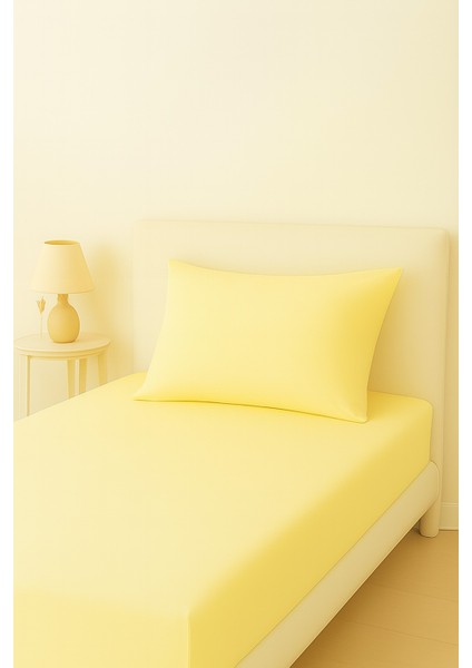 100*200 63 Tel Pamuklu Tek Kişilik Lastikli Çarşaf