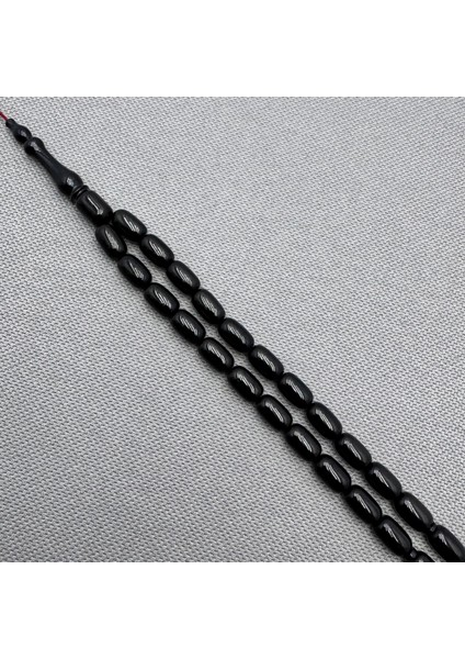 Erkan Çubukçu Usta Işçilikli Siyah Sıkma Kehribar Tespih modelleri