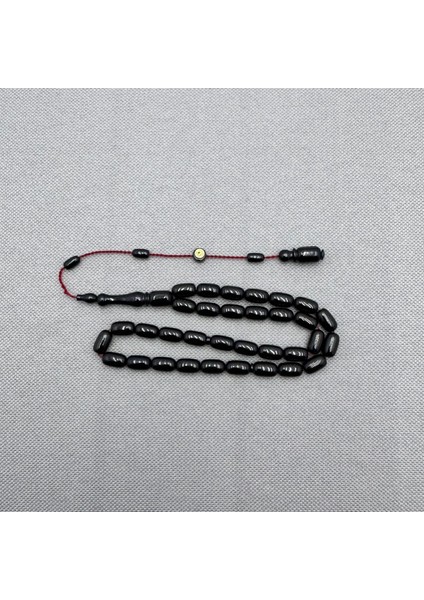 Erkan Çubukçu Usta Işçilikli Siyah Sıkma Kehribar Tespih fırsatları