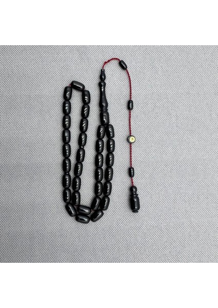 Erkan Çubukçu Usta Işçilikli Siyah Sıkma Kehribar Tespih indirimleri