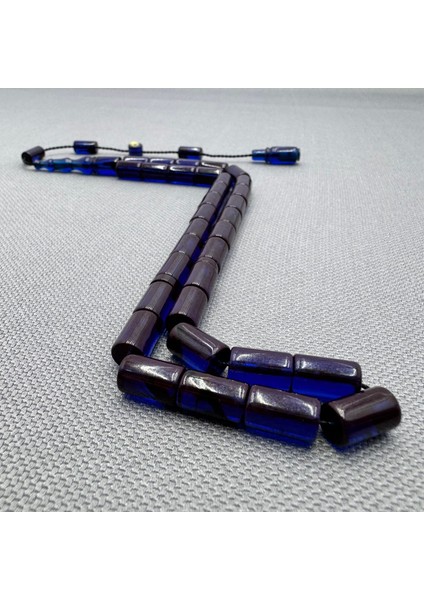 Erkan Çubukçu Usta Işçilikli 6.5X10.5MM Kesme Sıkma Kehribar Tespih