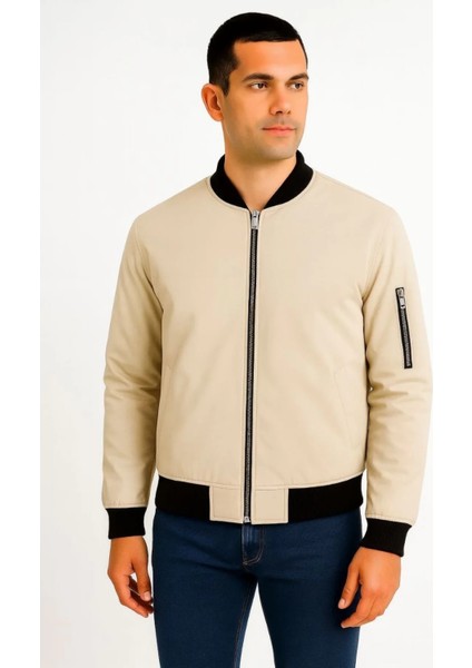 Erkek Bomber Mont Ceket – Fermuarlı, Kapitone Içi Astarlı, Su Itici Kumaş, Regular Fit, Uzun Kollu, Yandan Cepli, Bahar & Kış Rahat Günlük Stil fiyatları