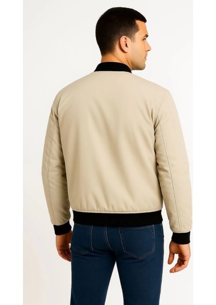 Erkek Bomber Mont Ceket – Fermuarlı, Kapitone Içi Astarlı, Su Itici Kumaş, Regular Fit, Uzun Kollu, Yandan Cepli, Bahar & Kış Rahat Günlük Stil fırsatları