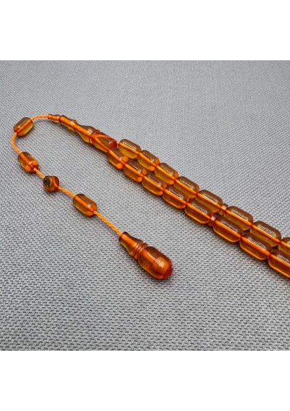 Erkan Çubukçu Usta Işçilikli Kapsül Kesim Sıkma Kehribar Tespih