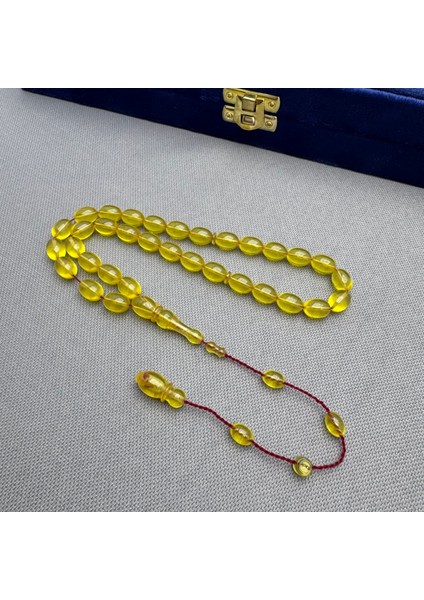 Usta Işçilikli Sistem Dizayn Sarı Buğulu Hamur Sıkma Kehribar Tespih indirimleri