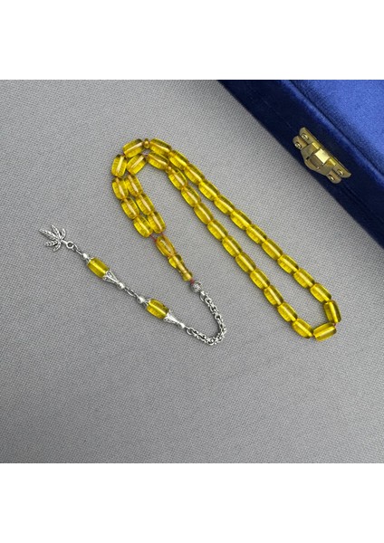 Alpaka Püsküllü Açık Sarı Özel Döküm Kapsül Model Sıkma Kehribar Tespih fırsatları