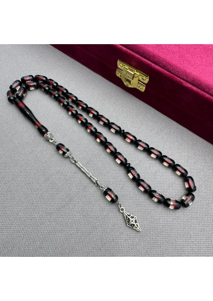 Alpaka Püsküllü Yeşil Şeffaf Kırmızı Ip Yollu Sıkma Kehribar Tespih fırsatları