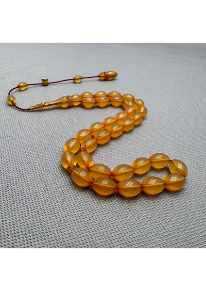 Muhammed Tacir Usta Işçilikli Sıkma Kehribar Tespih