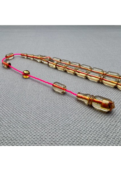 Erkan Çubukçu Usta Işçilikli Şeffaf Sıkma Kehribar Tespih modelleri