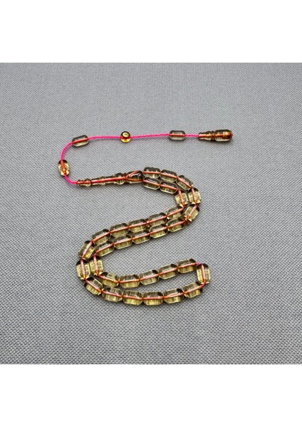 Erkan Çubukçu Usta Işçilikli Şeffaf Sıkma Kehribar Tespih fırsatları